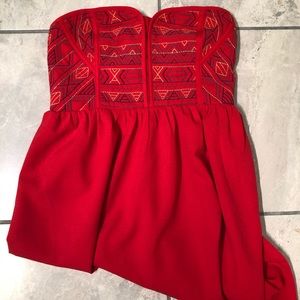 Strapless Aztec Dress